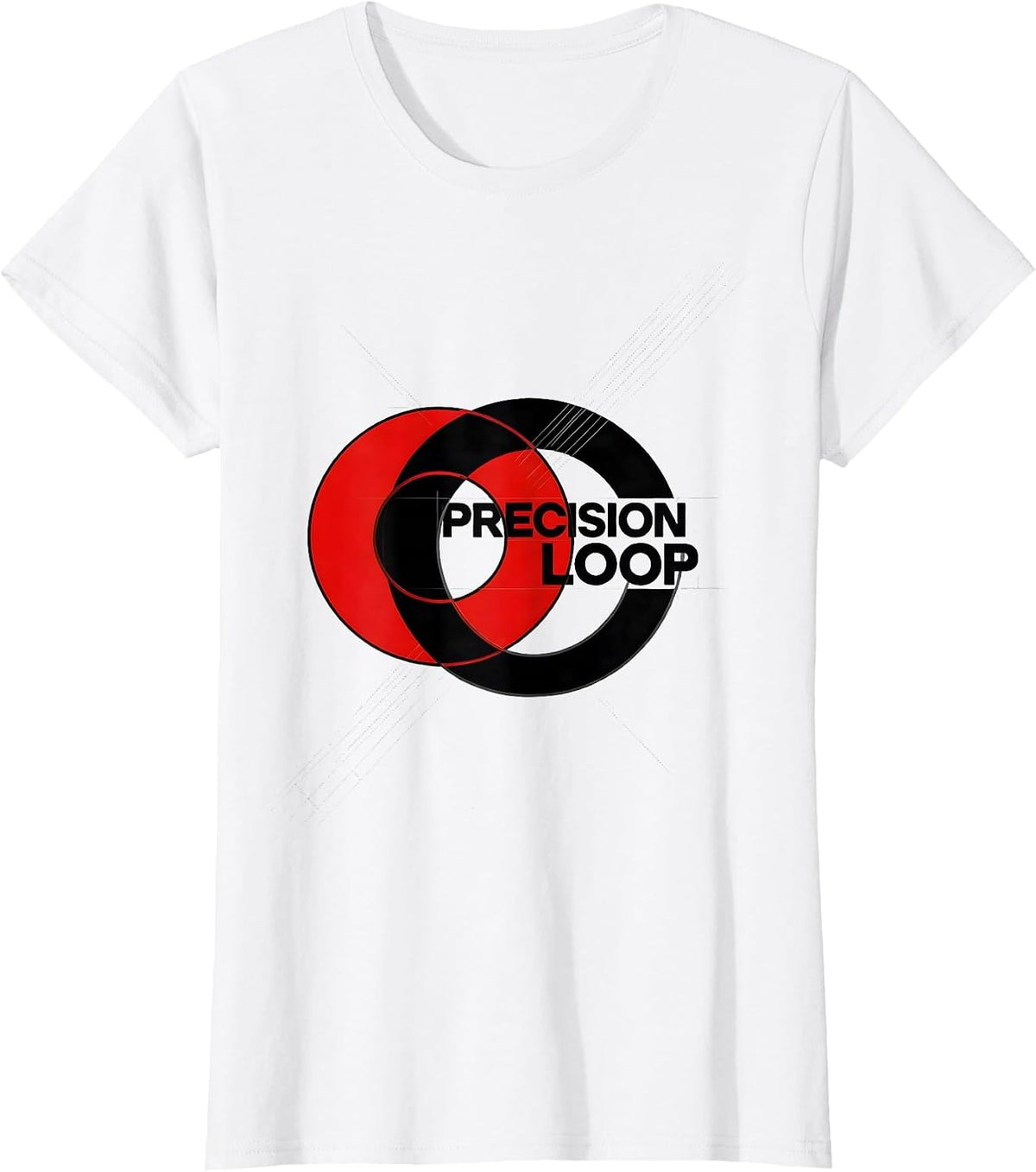 Precision Loop Bauhaus Modernist Graphic T-Shirt - White