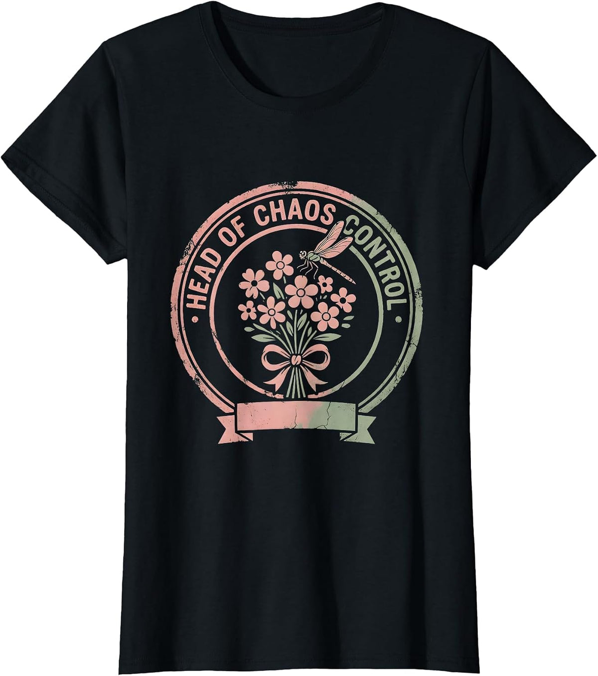 Head of Chaos Control Coordinator Design T-Shirt - Black