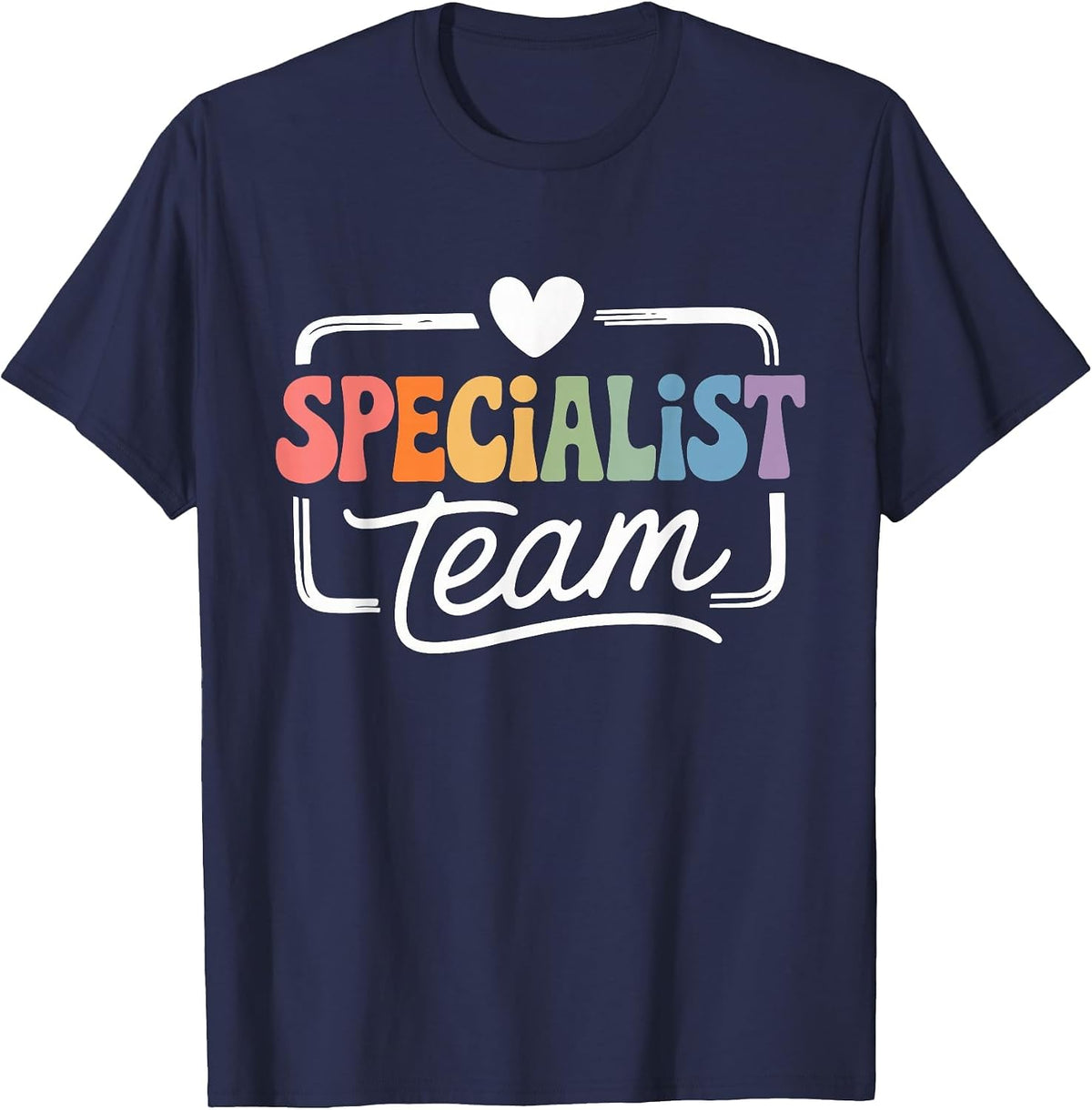 Specialist Teacher Specials Team Squad Crew Back to School T-Shirt - Navy Blue