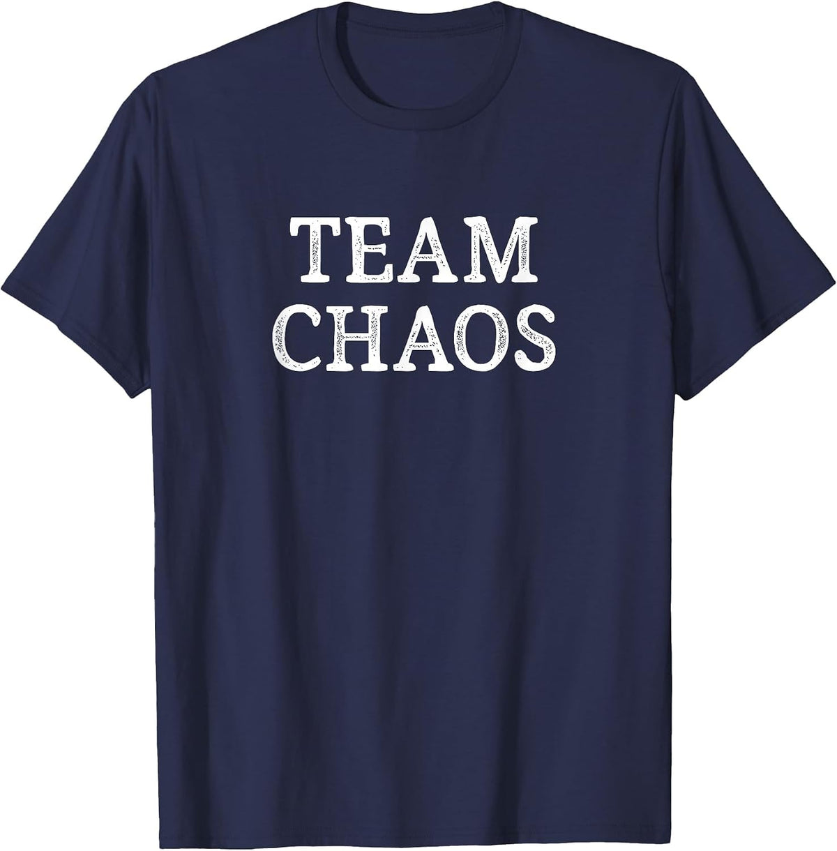 Team Chaos - Vintage Style - T-Shirt - Navy Blue