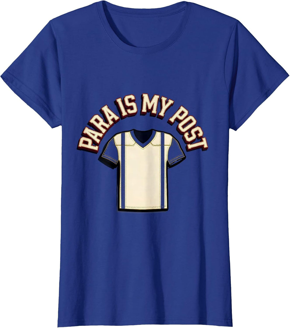 Women's Para Is My Post Funny Paraprofessional Paraeducator T-Shirt - Royal Blue