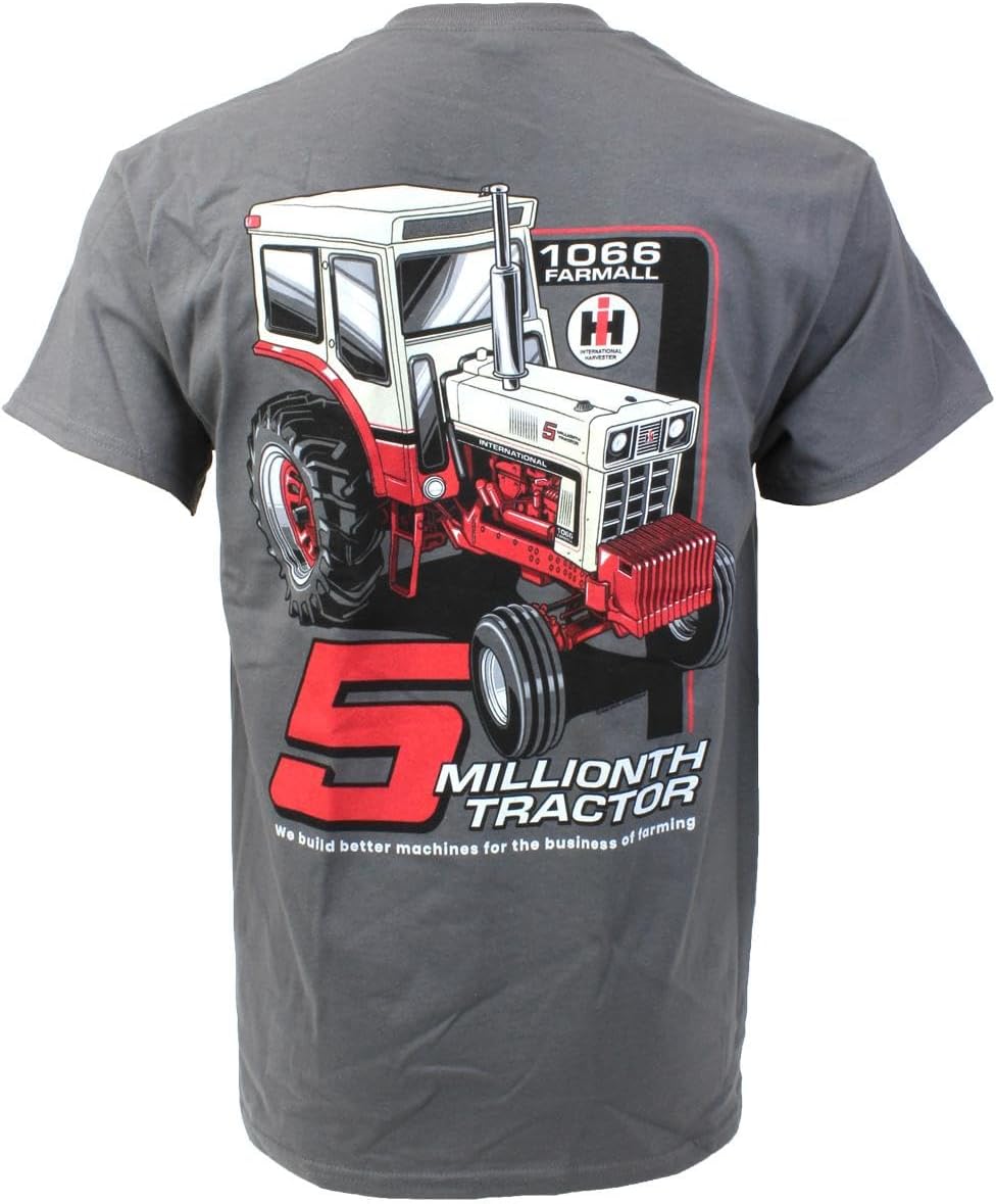 Adult IH Farmall 1066 5 Millionth Tractor Short Sleeve T-Shirt EXC-413 - As Pictured