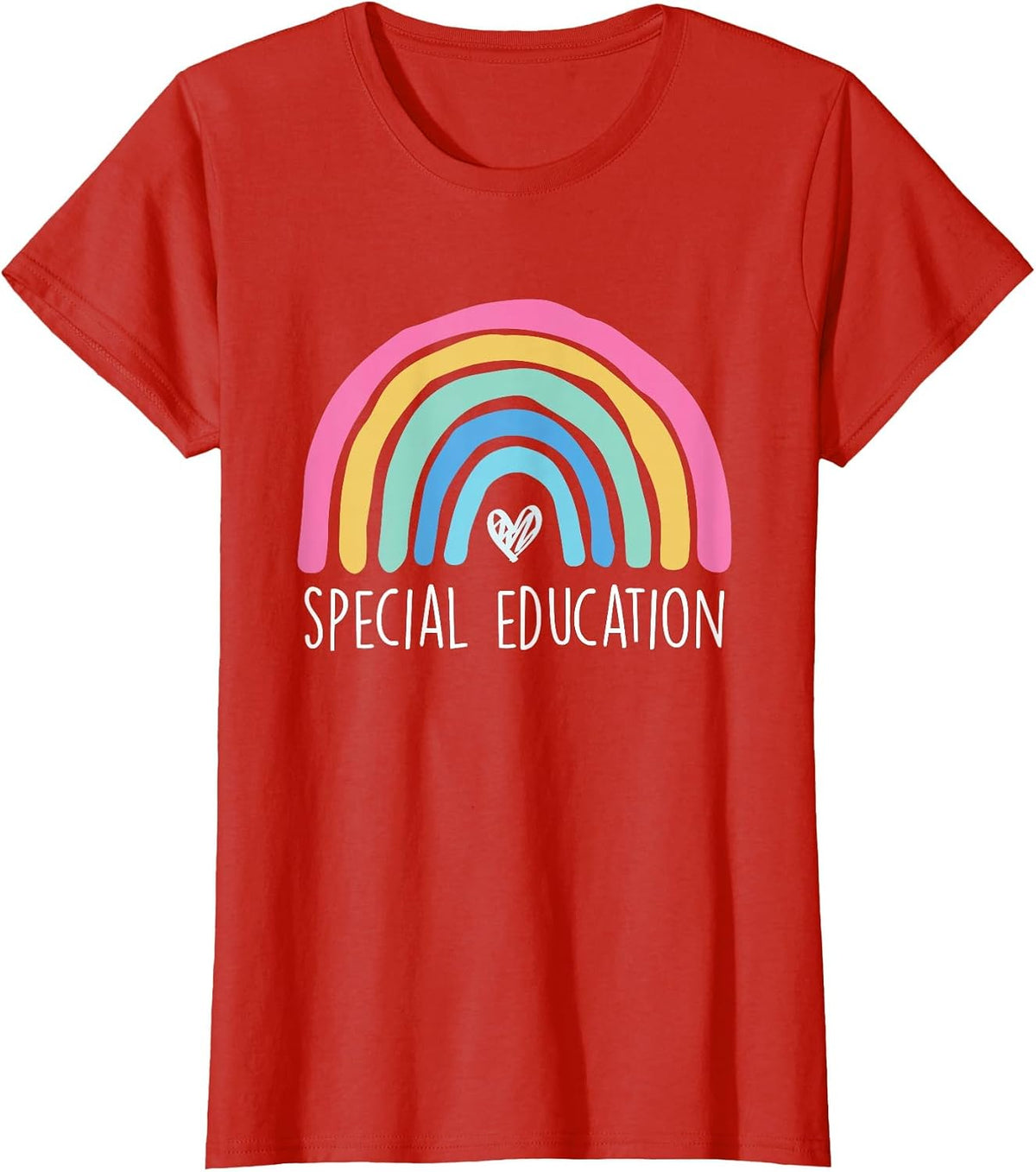 Special Education Sepd Teacher Paraprofessional Speducator T-Shirt - Red