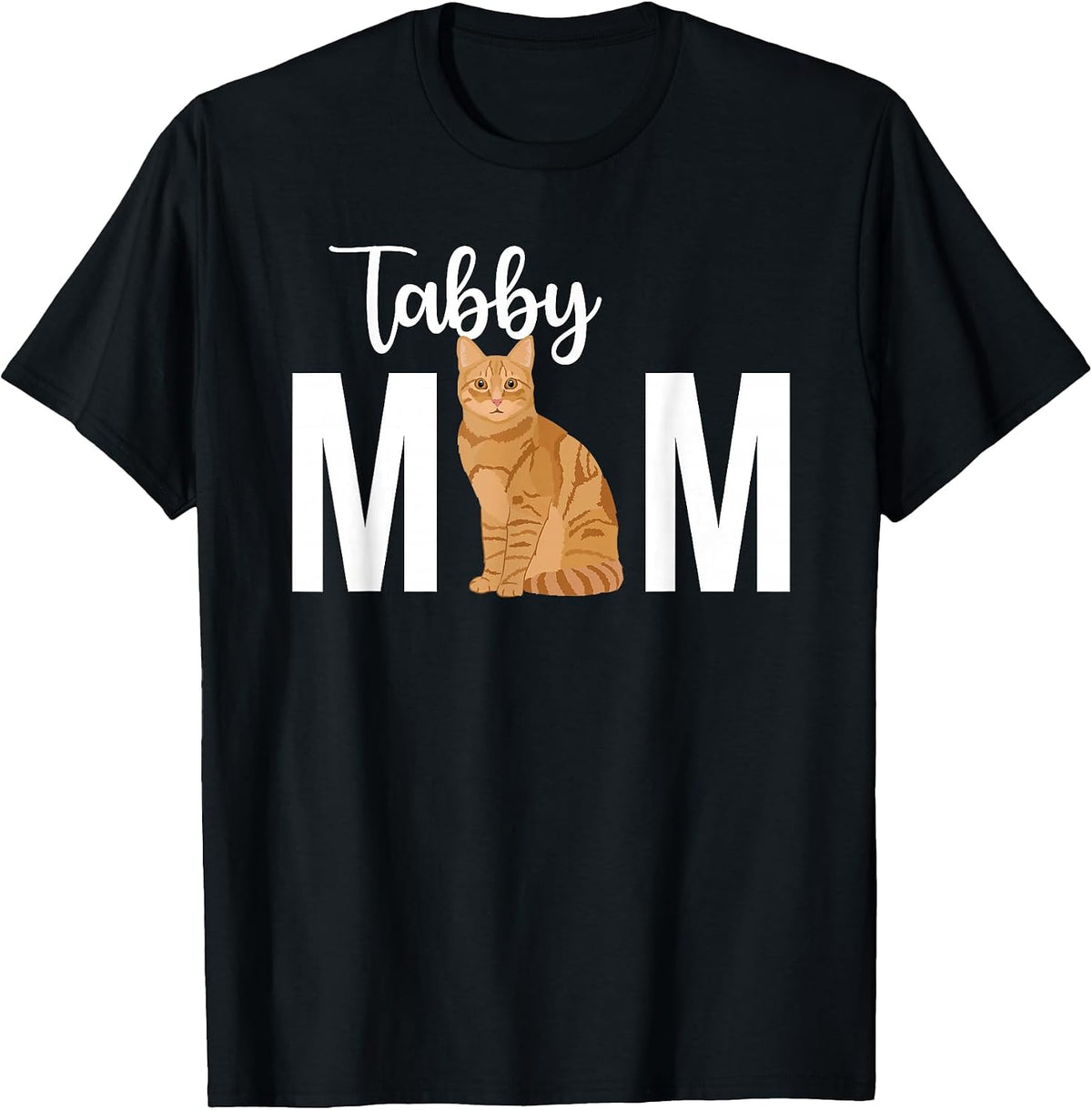 Orange Tabby Cat Mom Orange Tabby Cat Owner T-Shirt, Men, Black, Small - As Pictured
