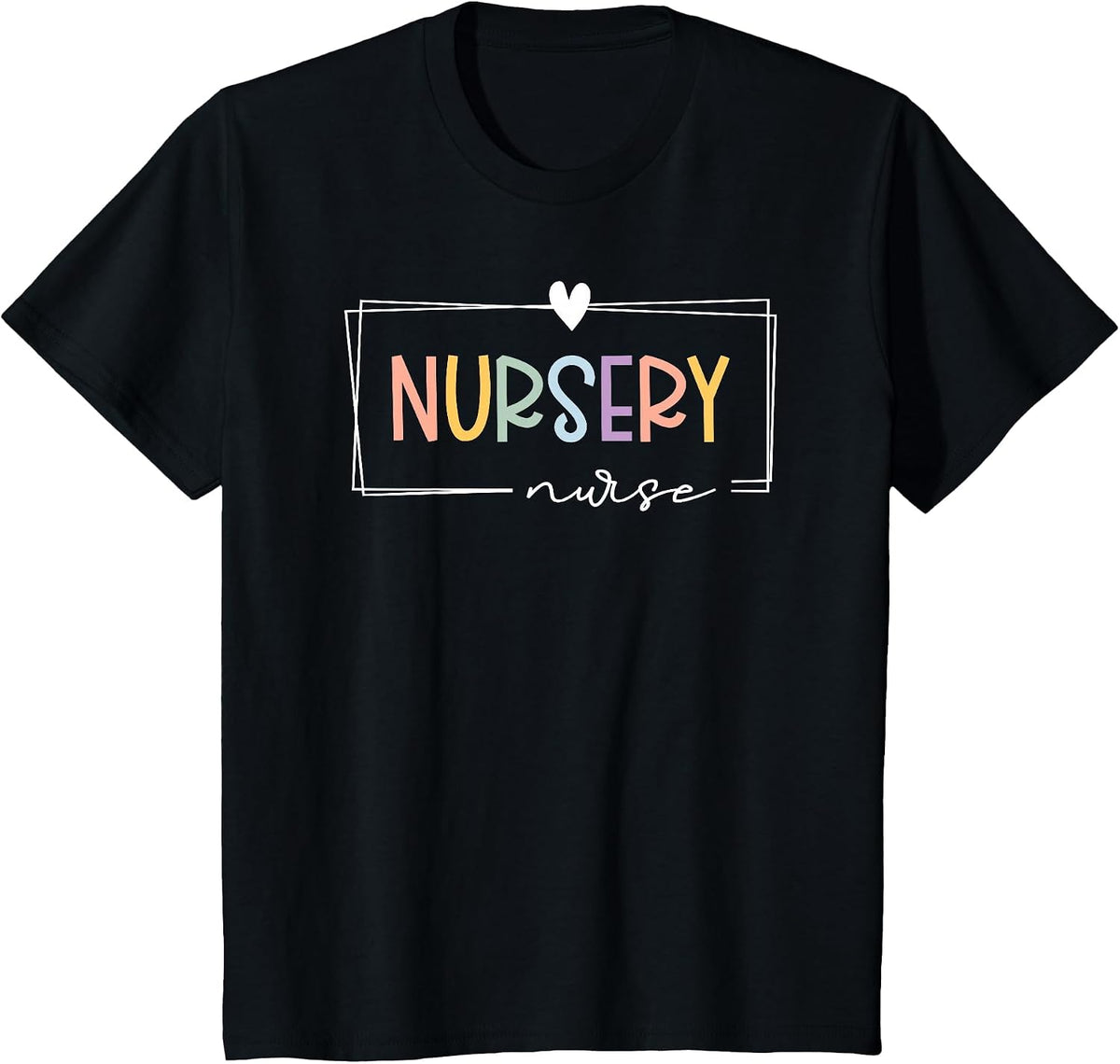 Nursery Nurse Tiny Humans Newborn Nurse T-Shirt - Black