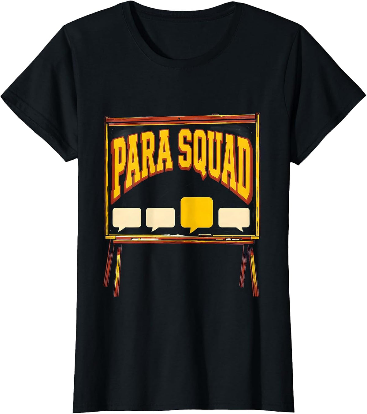 Para Squad Funny Paraprofessional Teacher Appreciation Gift T-Shirt - Black