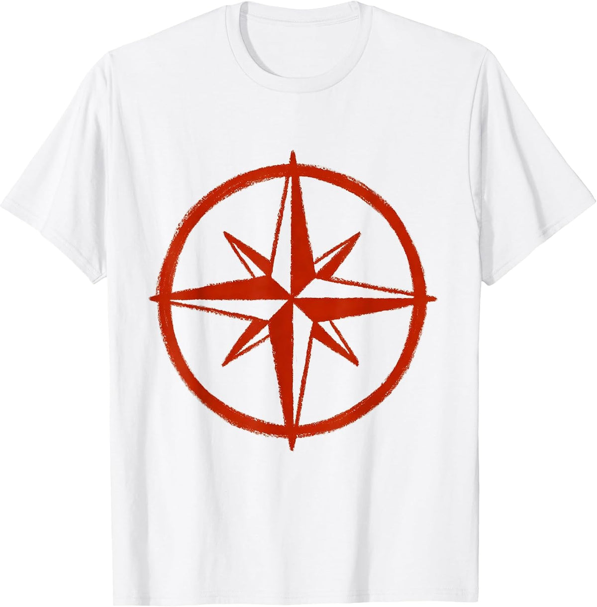 Men's Crayon Compass Rose Special Education Teacher T-Shirt - White