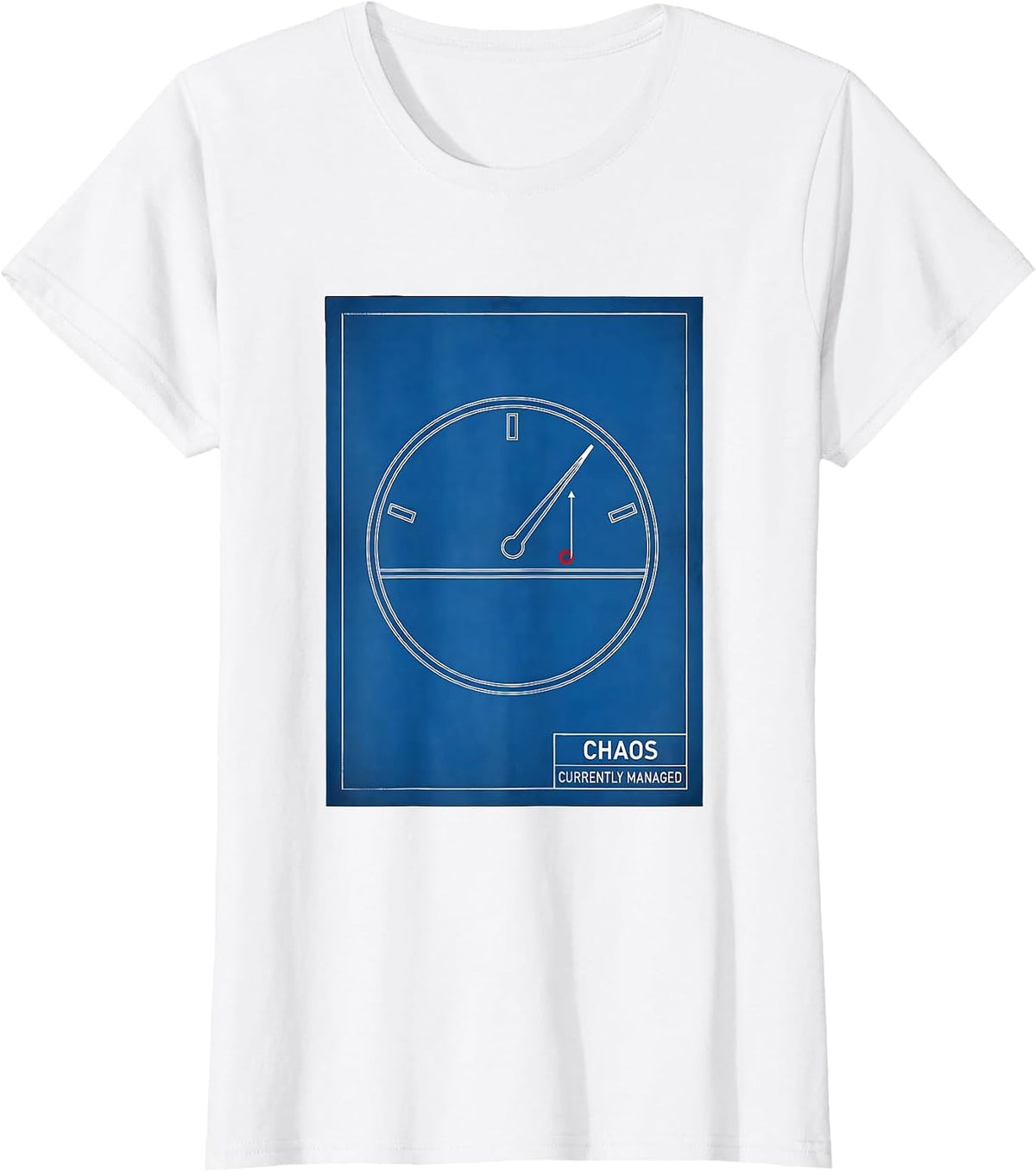 Chaos, Currently Managed Funny Chaos Coordinator Sarcastic T-Shirt - White