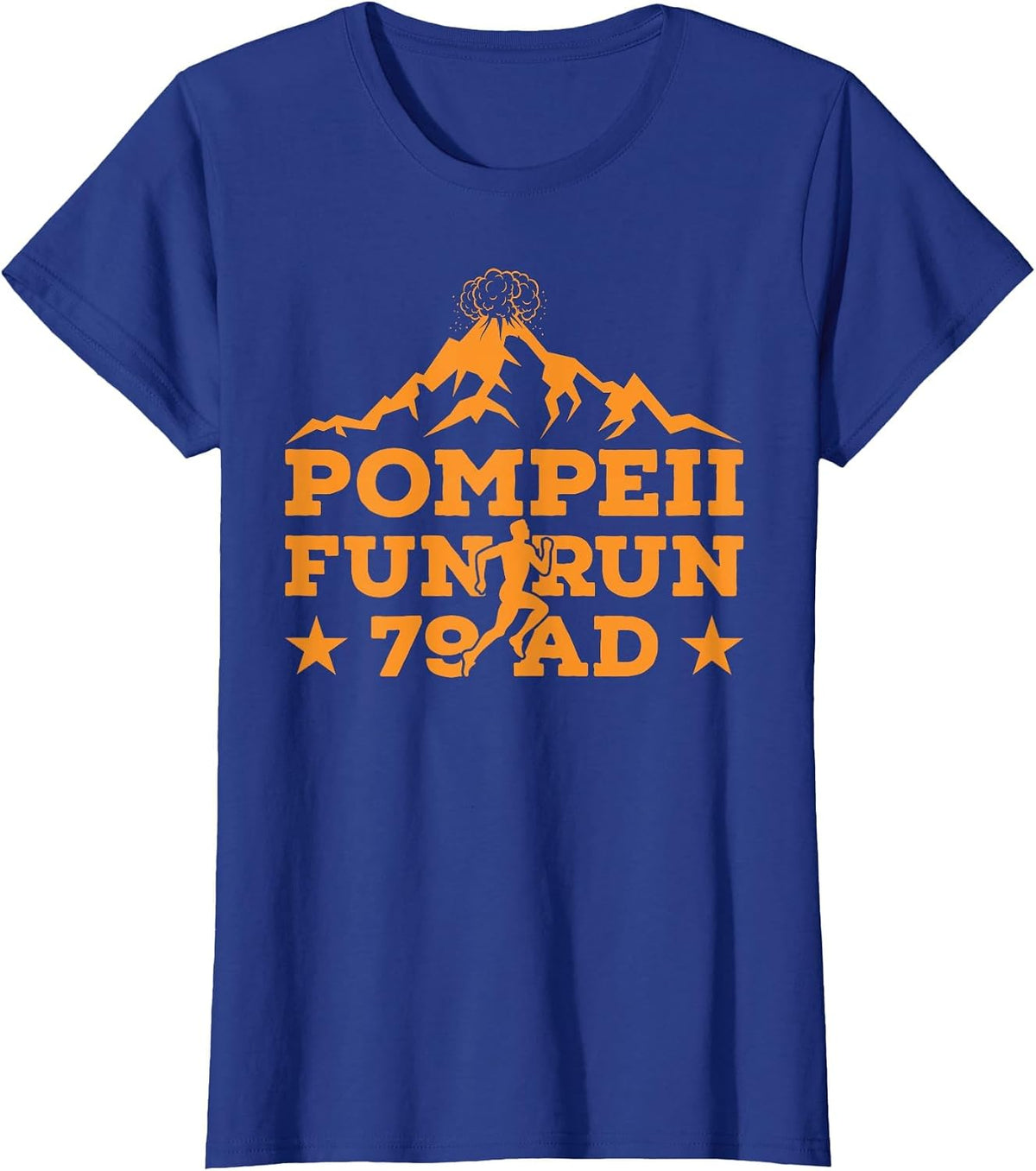Pompeii Fun Run Geography Volcanologist Volcanology Apparel T-Shirt - Royal Blue