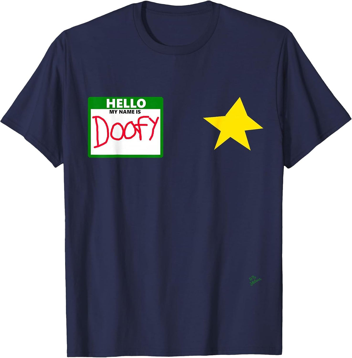 Funny Halloween Officer tee - doofy Costume Halloween T-Shirt - Navy Blue