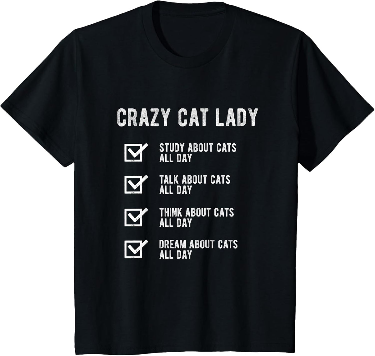 Crazy Cat Lady Cat Lover Mom Women T-Shirt - Black