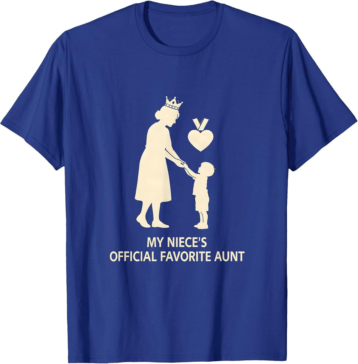 Men's My Niece's Official Favorite Aunt Funny Auntie Godmother T-Shirt - Royal Blue