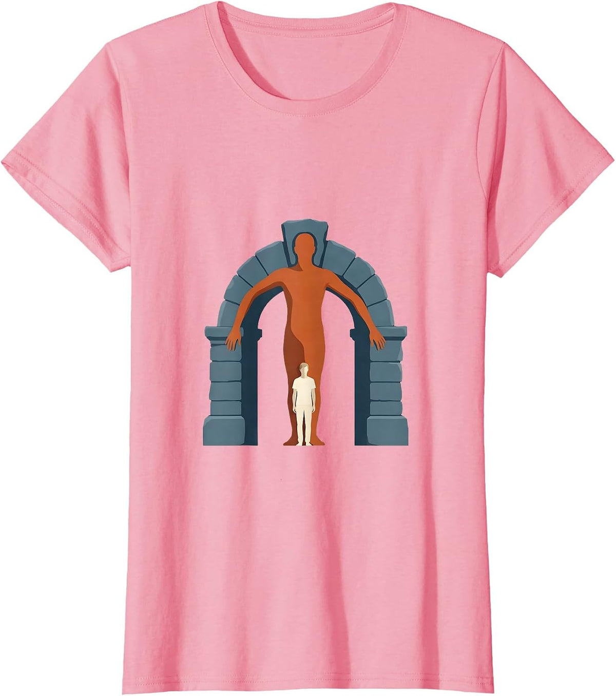 Women's Stone Arch Paraprofessional Support Staff Humor T-Shirt - Pink