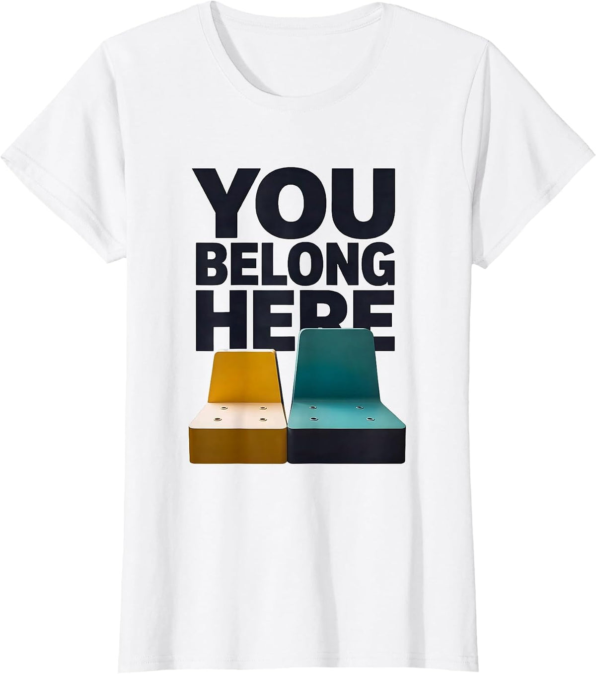 You Belong Here Special Education Teacher Autism Awareness T-Shirt - White