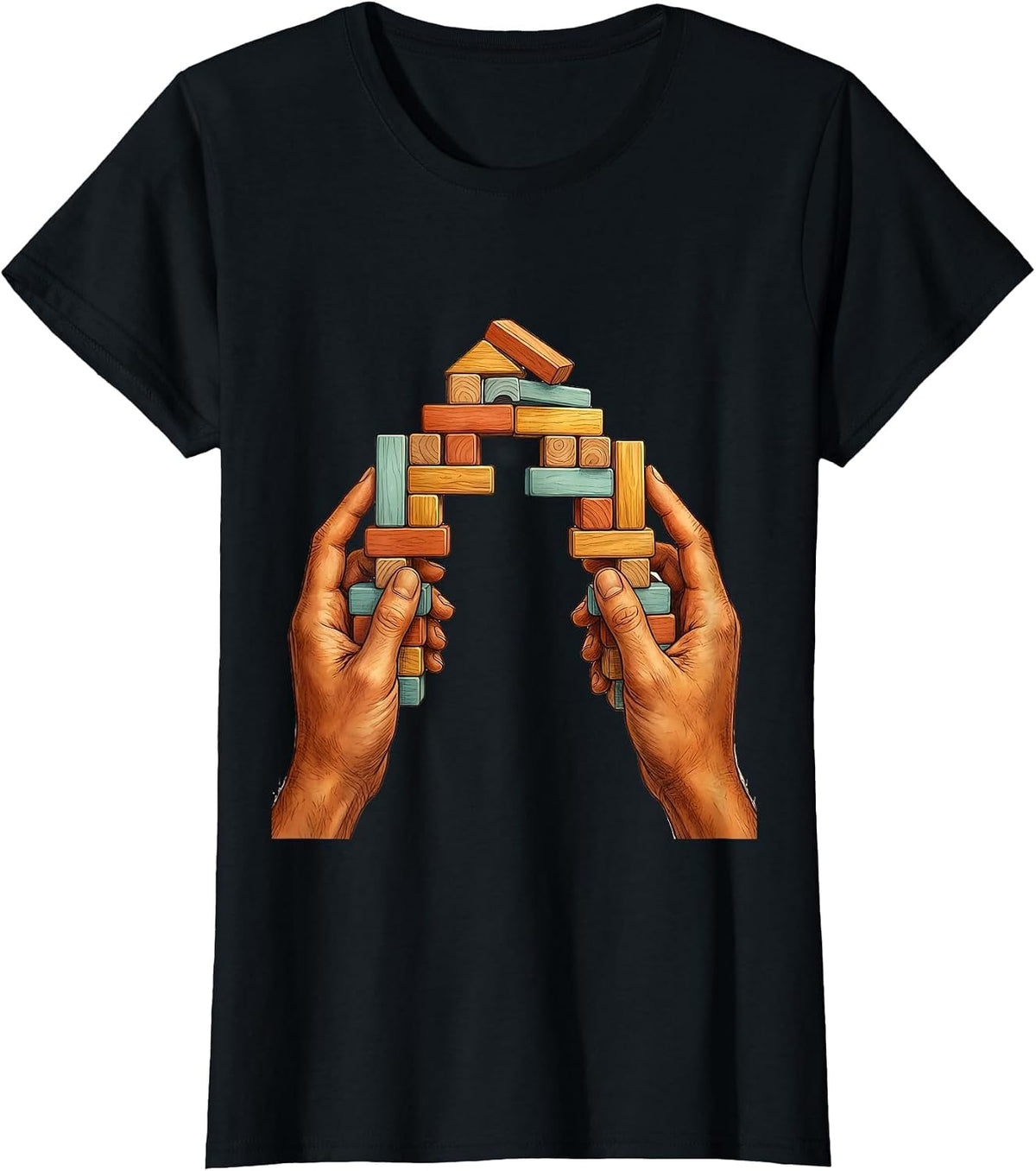 Women's Special Education Teacher Bridge Builder Graphic T-Shirt - Black