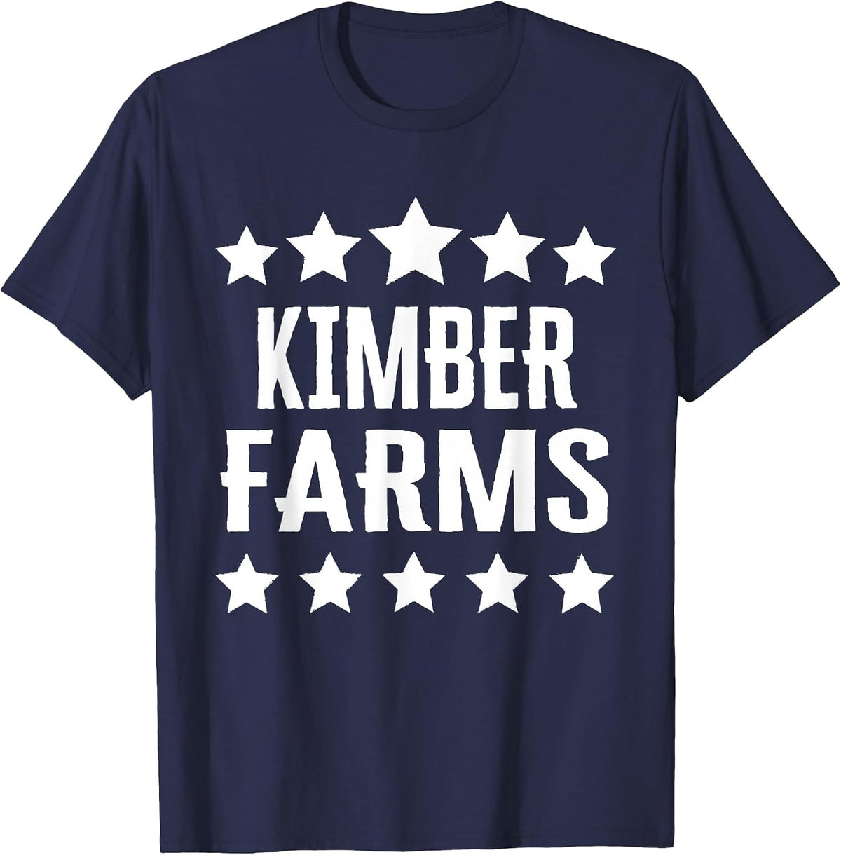 Kimber Farms Family Reunion Squad First Last Name T-Shirt - Navy Blue