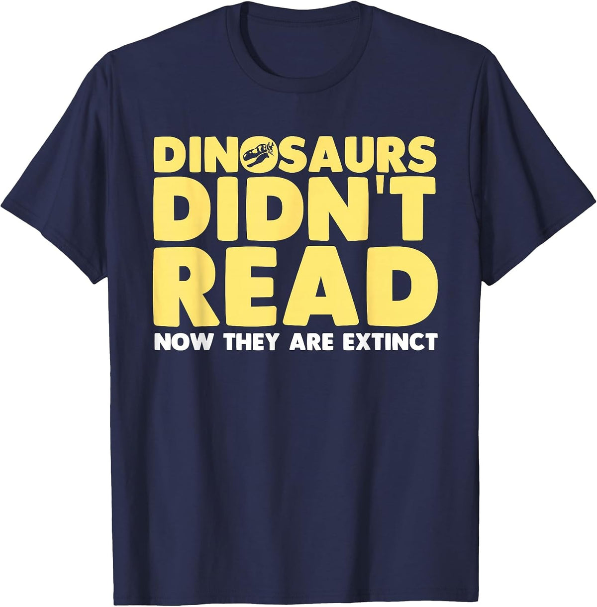 Cool Reading for Men Women Abibliophobia Read Library Themed T-Shirt - Navy Blue