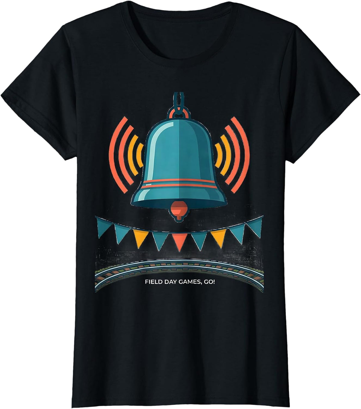 Field Day Games Go! School Field Day Teacher Student Team T-Shirt - Black
