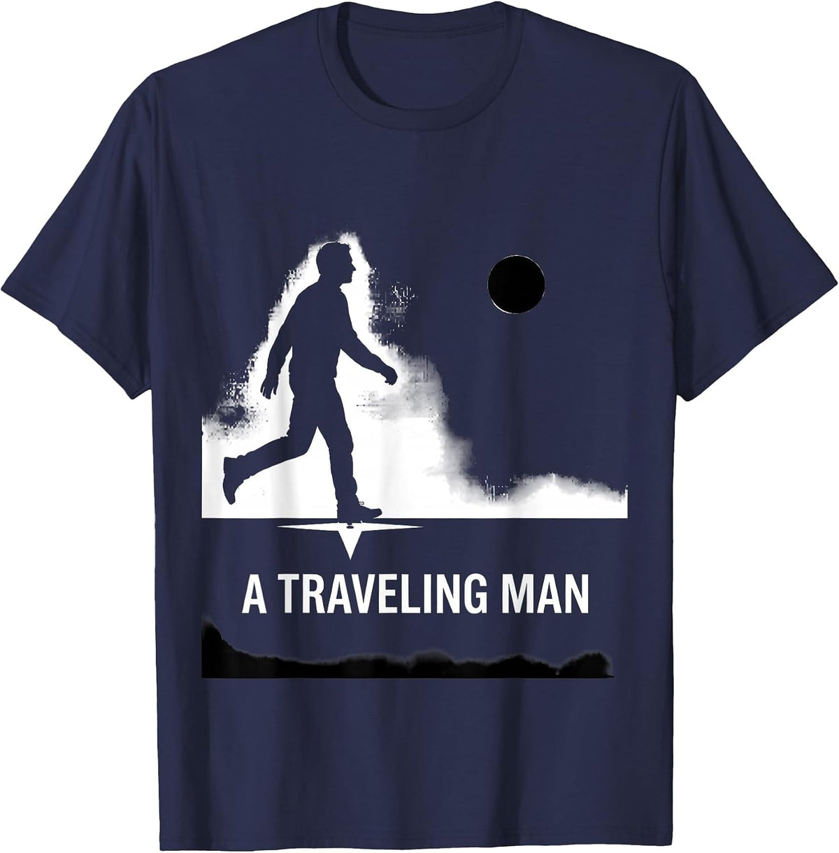 Men's A Traveling Man Freemason Masonic Brotherhood Pride T-Shirt - Navy Blue