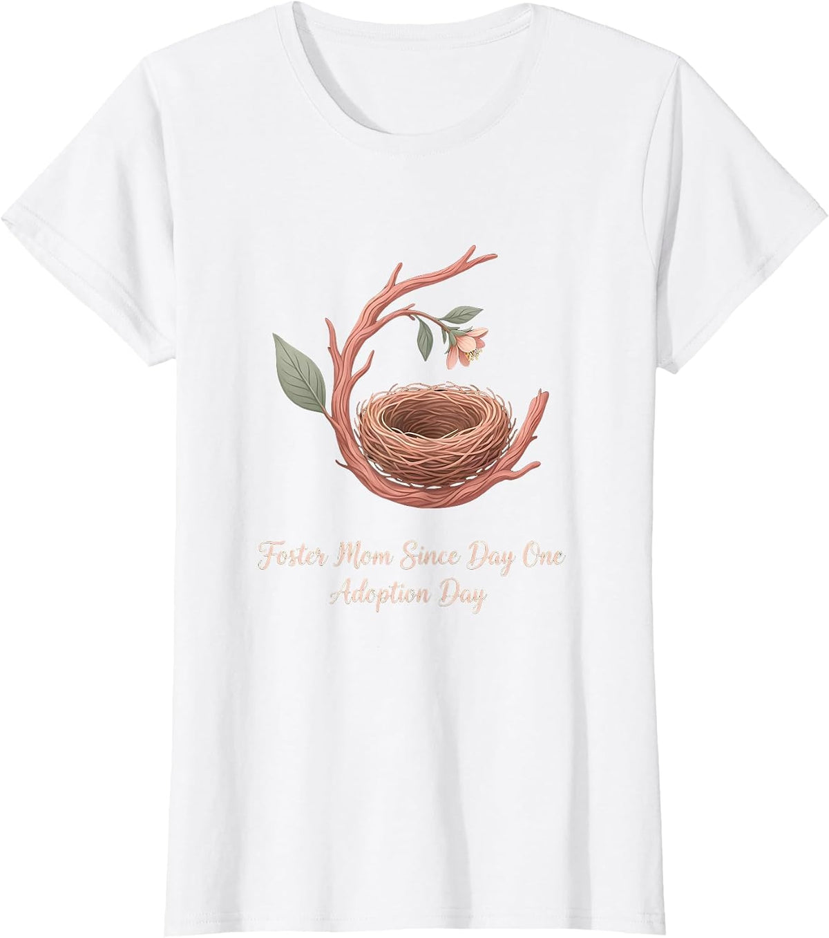 Foster Mom Since Day One — Adoption Day Adoptive Parent T-Shirt - White