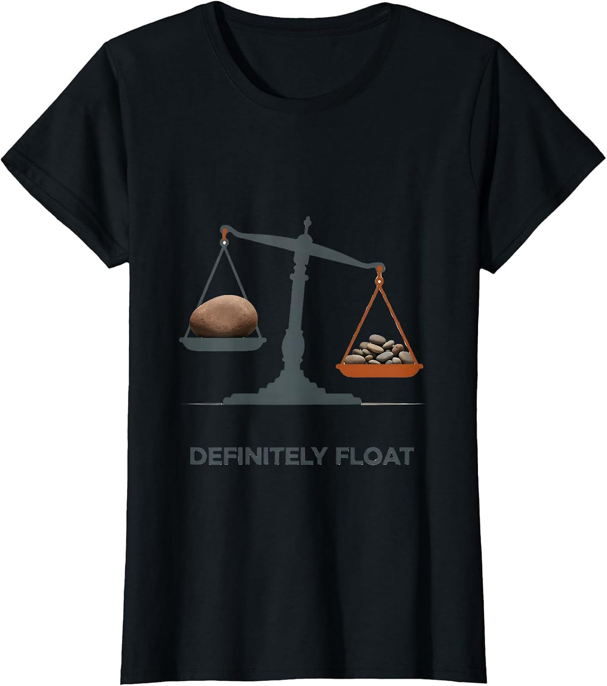 Definitely Float Funny Rock Collector Geology Humor T-Shirt - Black