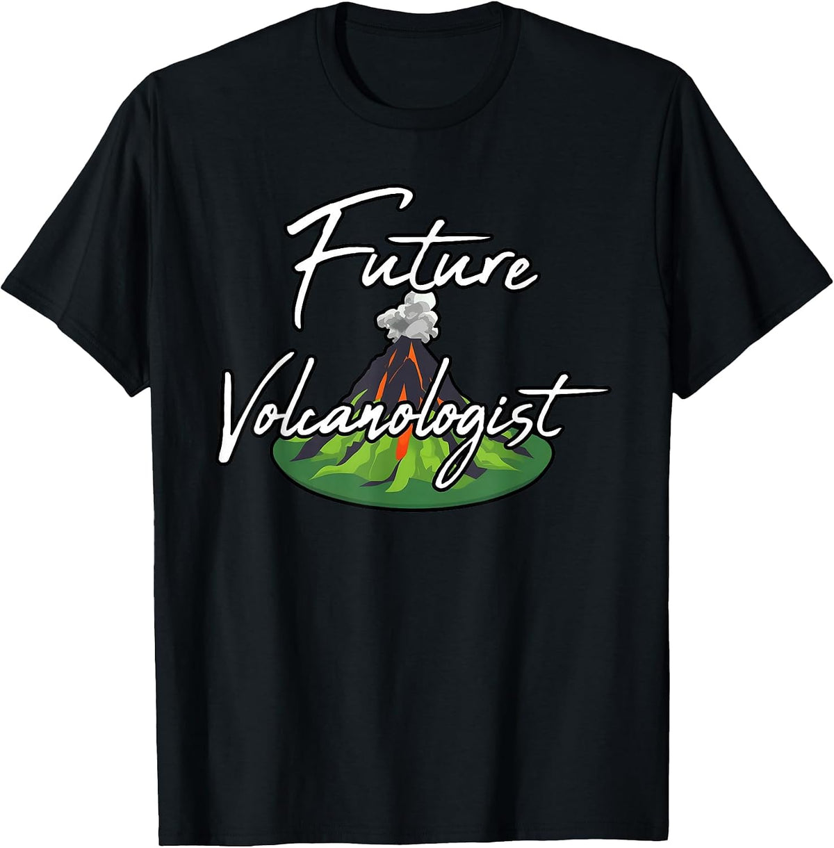 Future Volcanologist Lava Geologists Student Volcano Lover T-Shirt - Black