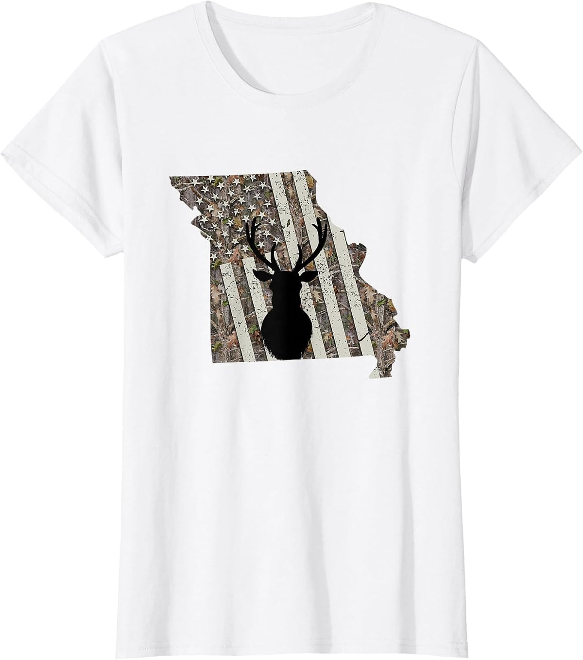 Missouri Whitetail Deer Hunting T-Shirt - White