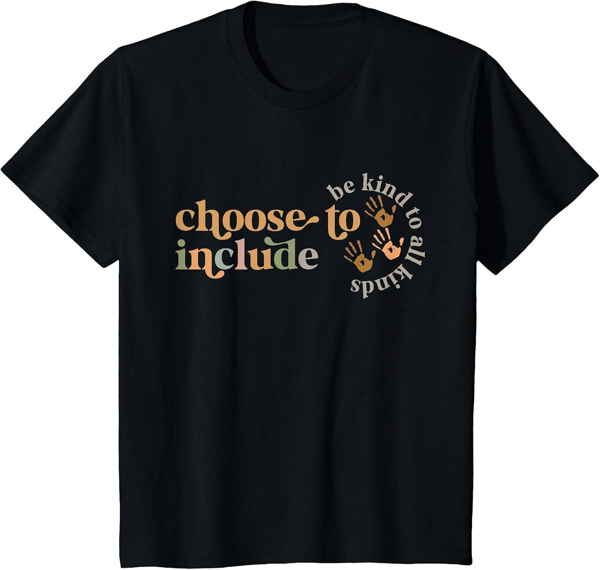 Choose to Include Special Education Teacher Autism Awareness T-Shirt - Black