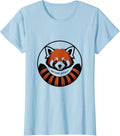 Women's Red Panda, Actually Funny Cute Panda Lover Humor T-Shirt - Baby Blue