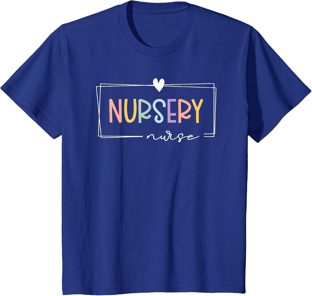 Nursery Nurse Tiny Humans Newborn Nurse T-Shirt - Royal Blue