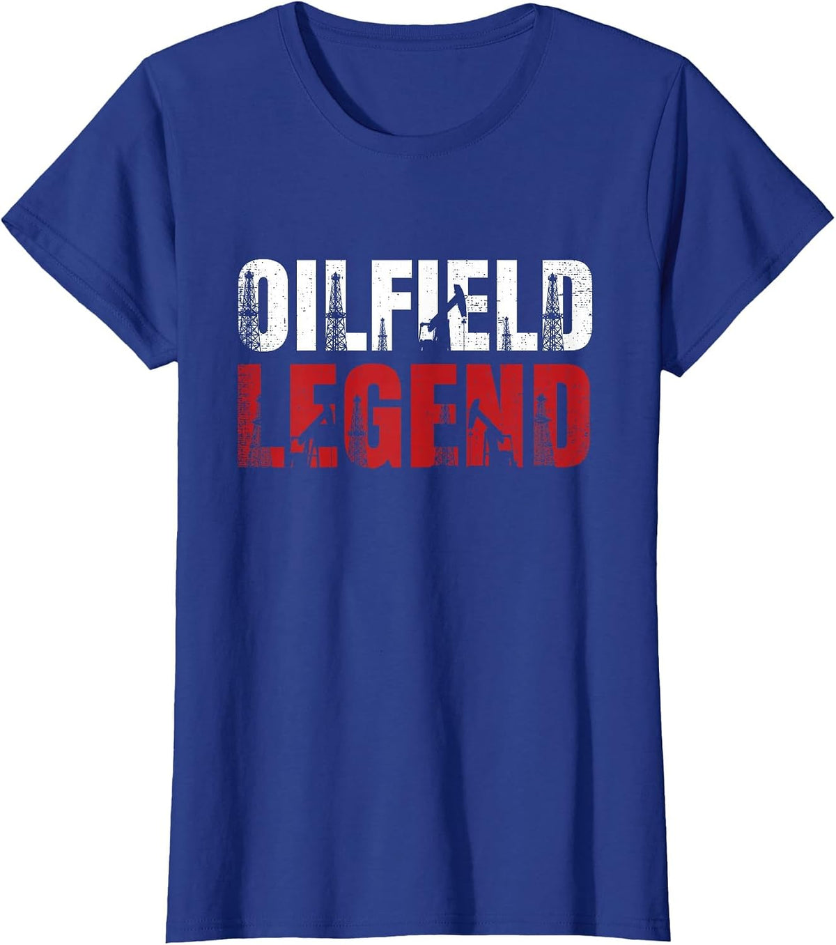 Oil Rig Oilfield Legend Oramilling Oilfield Worker Oilman T-Shirt - Royal Blue