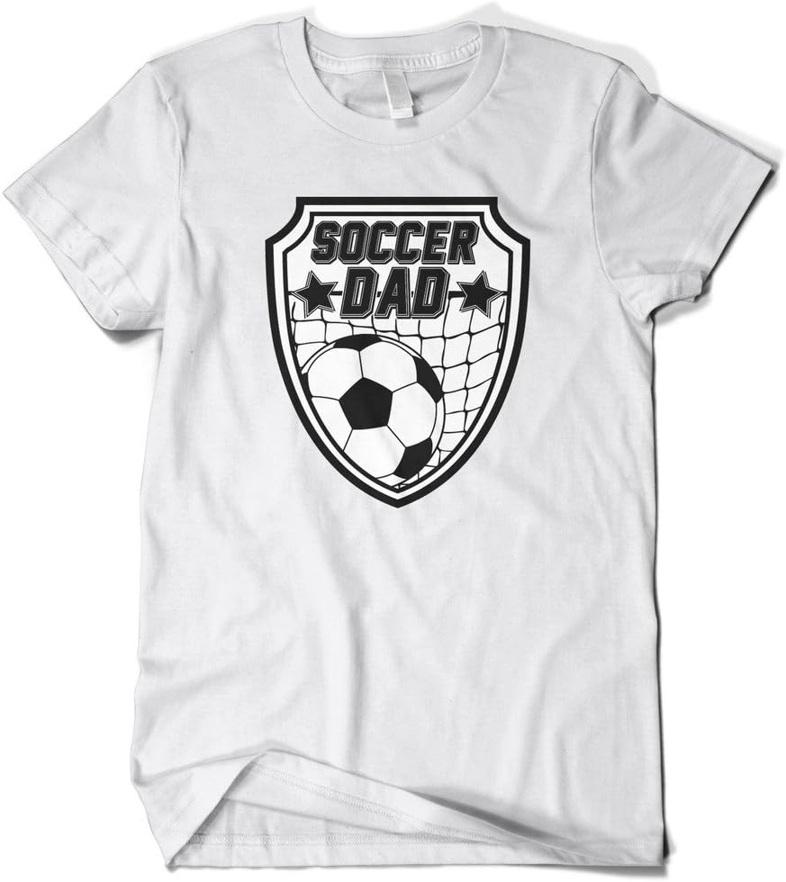 Cybertela Men's Soccer Dad T-Shirt - White