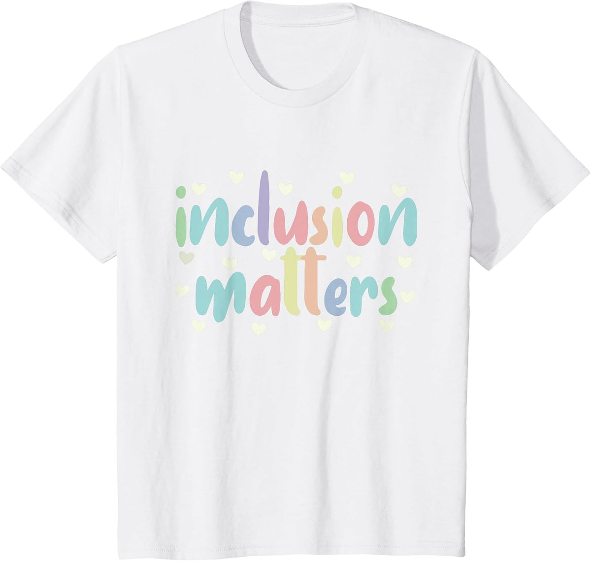 Special Education Teacher Autism Awareness Inclusion Matters T-Shirt - White