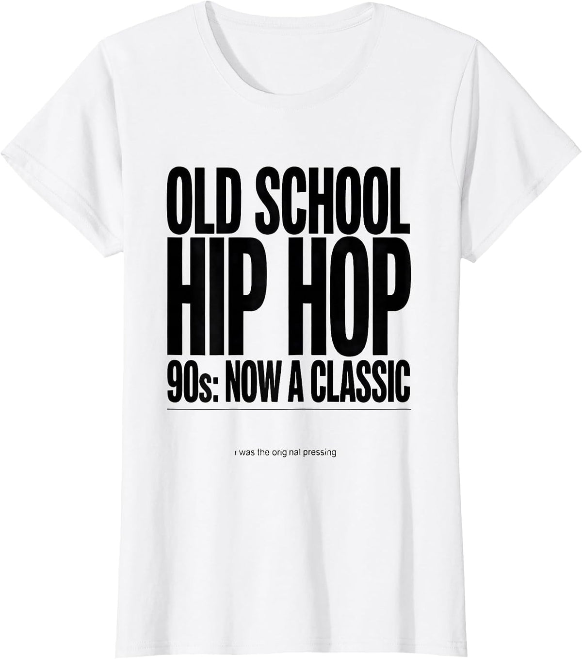 Women's Old School Hip Hop 90s Classic Retro Nostalgia T-Shirt - White