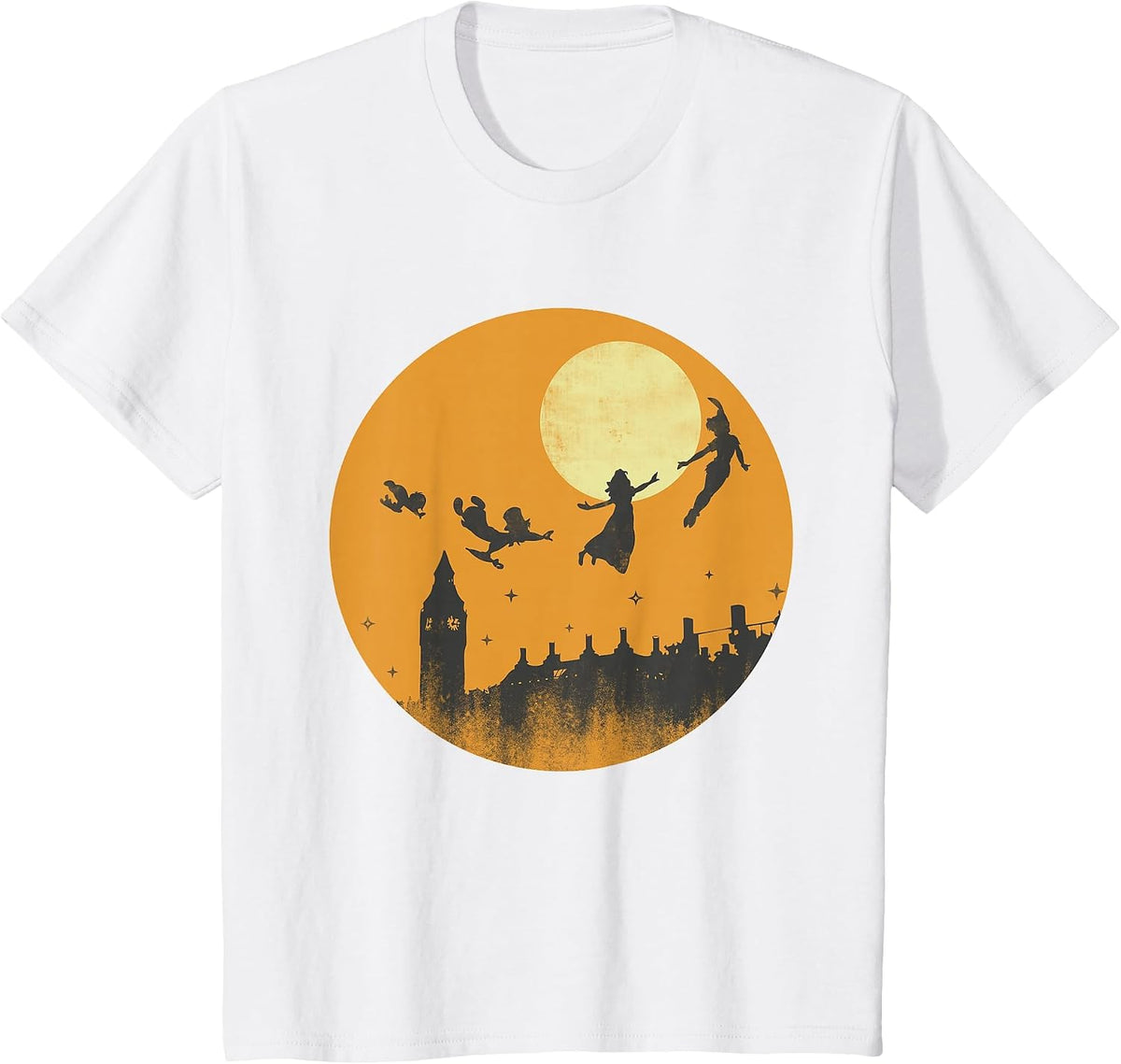 Disney Peter Pan and Darling Children Halloween T-Shirt - White