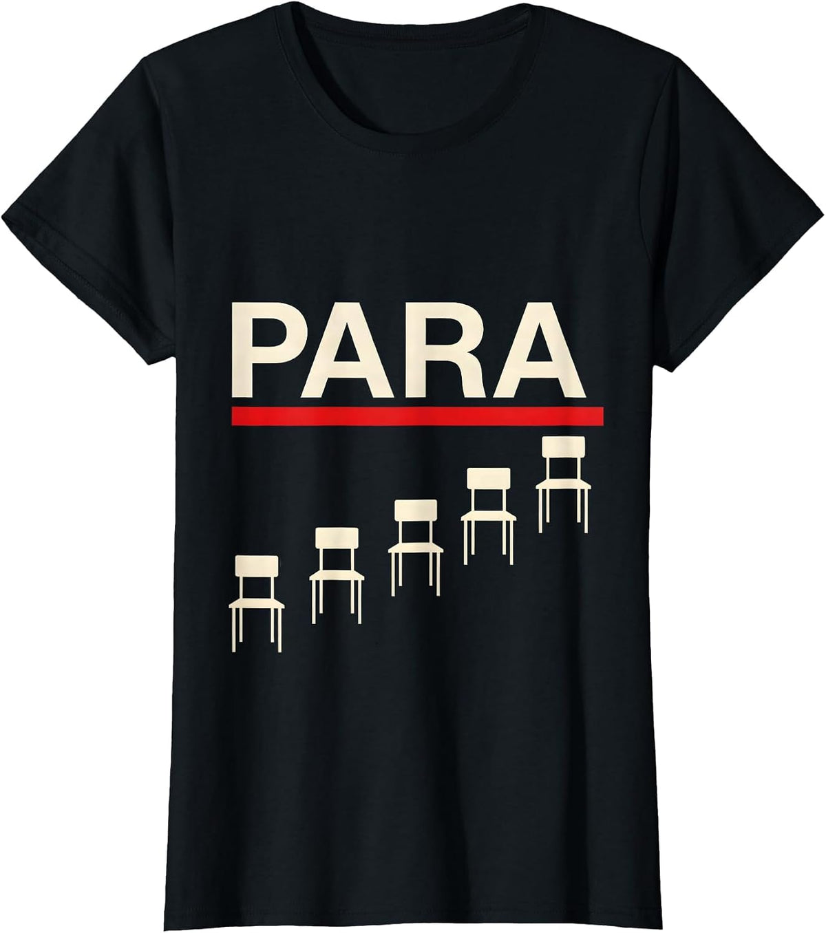 Women's Para Funny Paraprofessional Paraeducator Teacher T-Shirt - Black