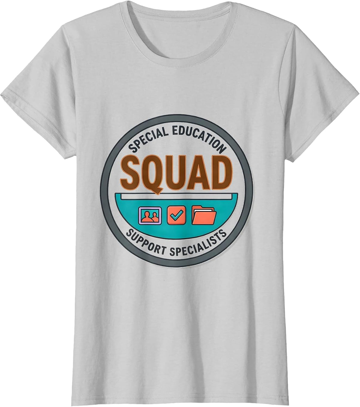 Special Education Squad, Support Specialists Teacher T-Shirt - Silver Grey