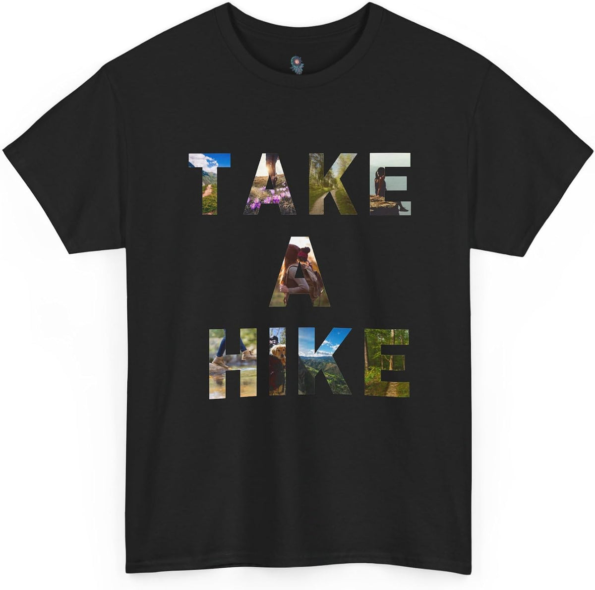 Take a Hike T-Shirt | Hiking Outdoor Adventure Typography Tee - Black