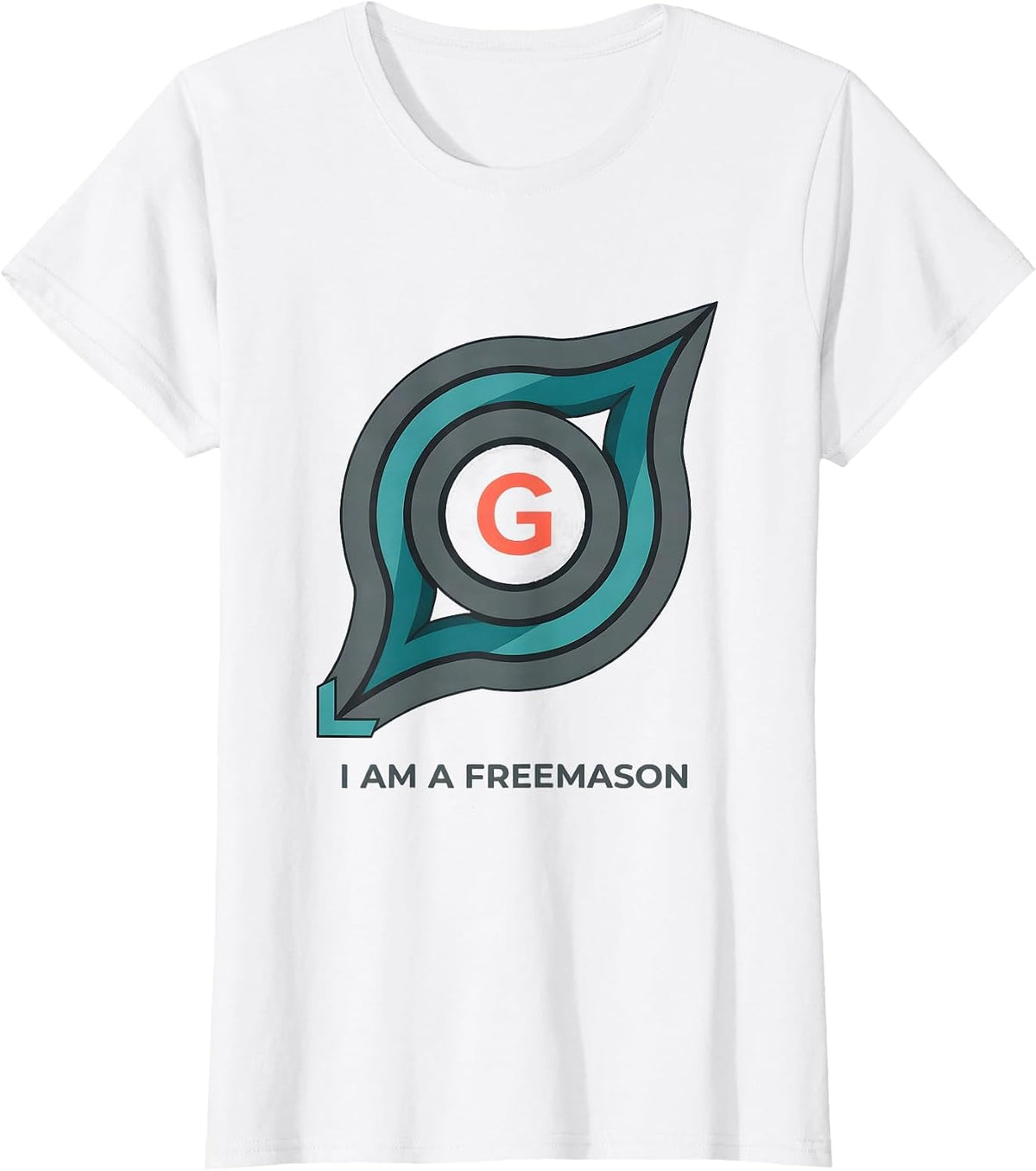 I Am A Freemason Flat Vector Masonic Fraternal Pride T-Shirt - White