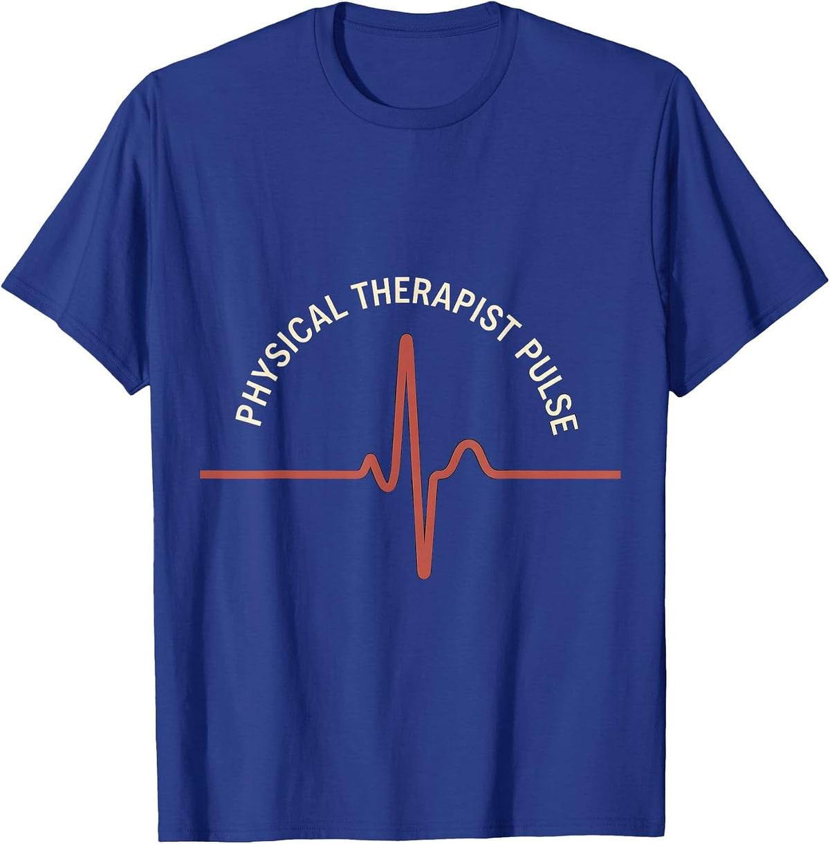 Physical Therapist Pulse Minimalist Occupational Pride Gift T-Shirt - Royal Blue