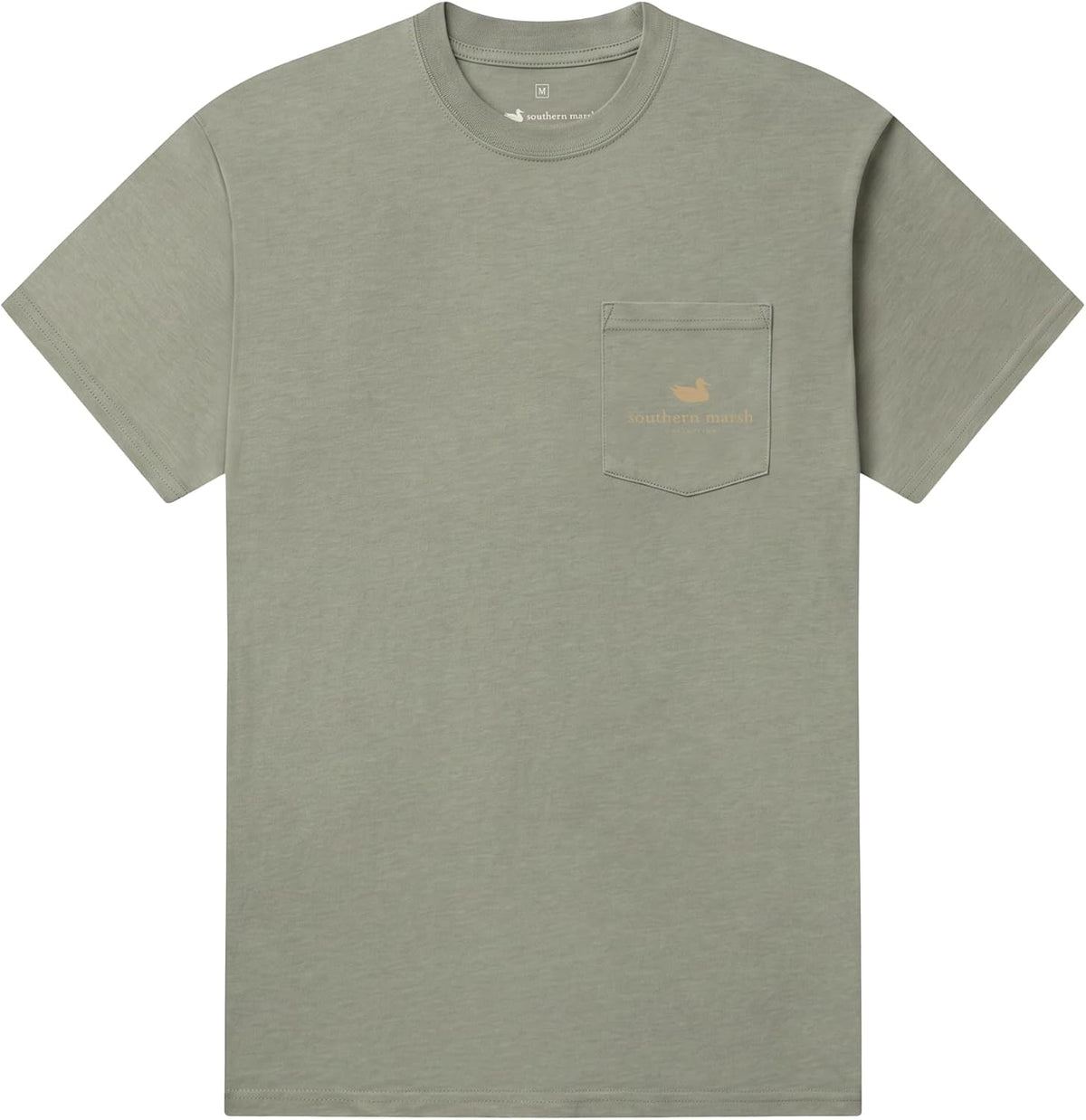 Southern Marsh Mens SEAWASH Whitetail T-Shirt - Dark Olive