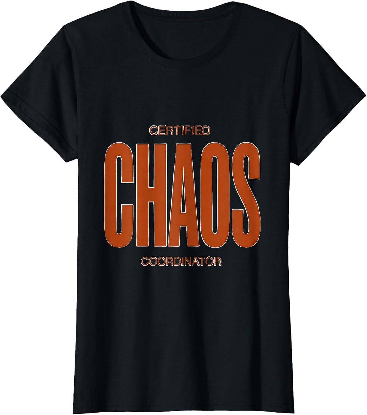 Certified Chaos Coordinator Clown Design T-Shirt - Black