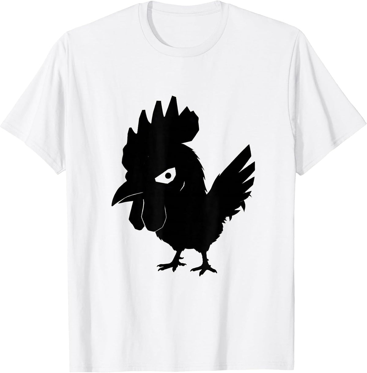 Men's Chicken Head Funny Chicken Lover Farm Animal Humor T-Shirt - White
