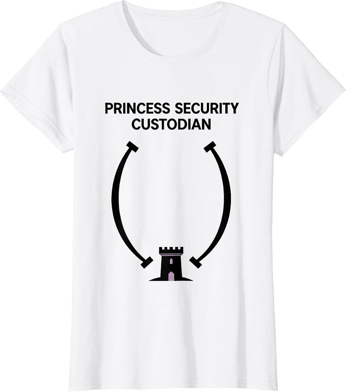 Princess Security Custodian Funny Family Matching Halloween T-Shirt - White