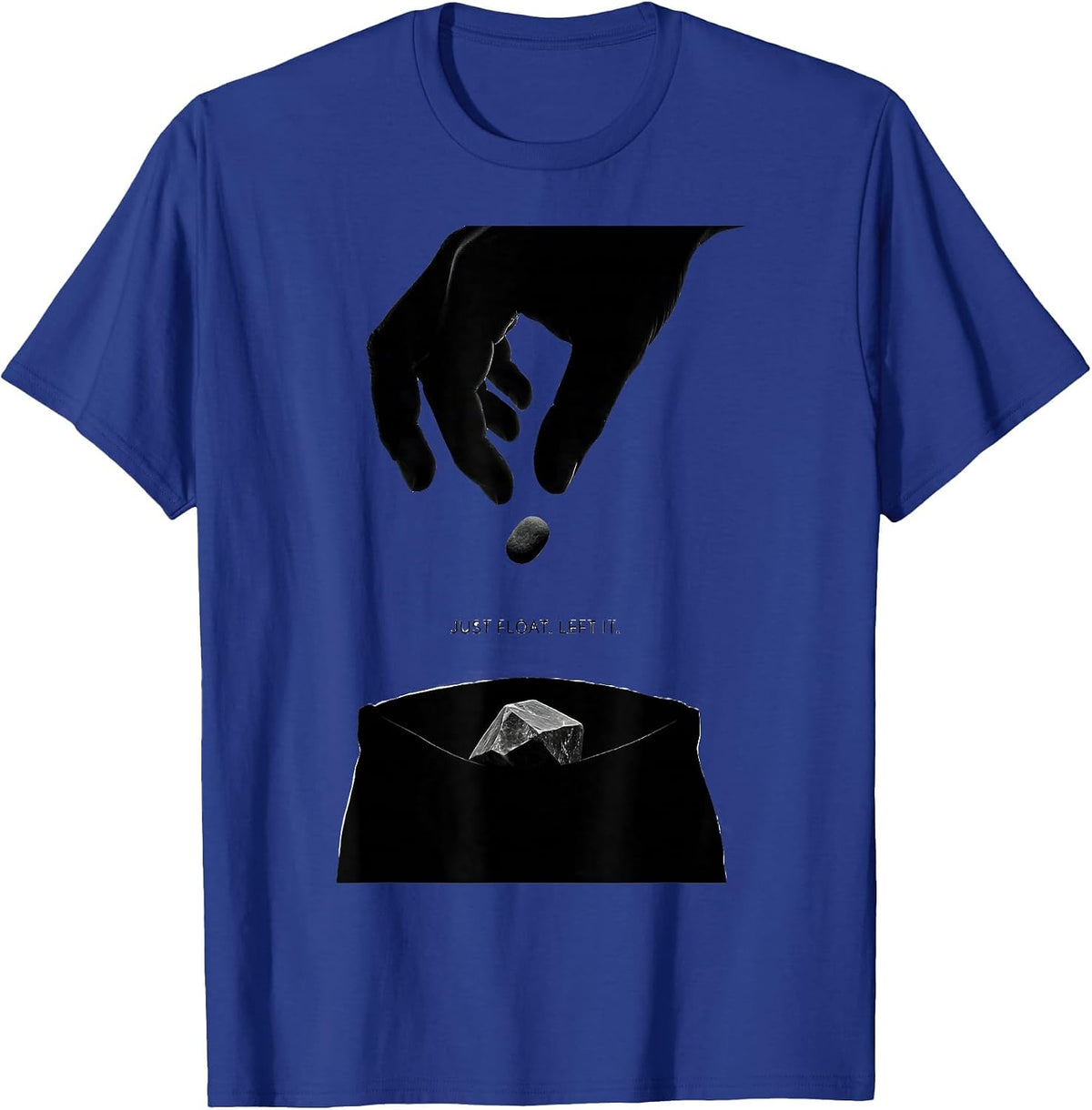 Men's Just Float Left It Funny Rock Collector Geology Hobby Humor T-Shirt - Royal Blue