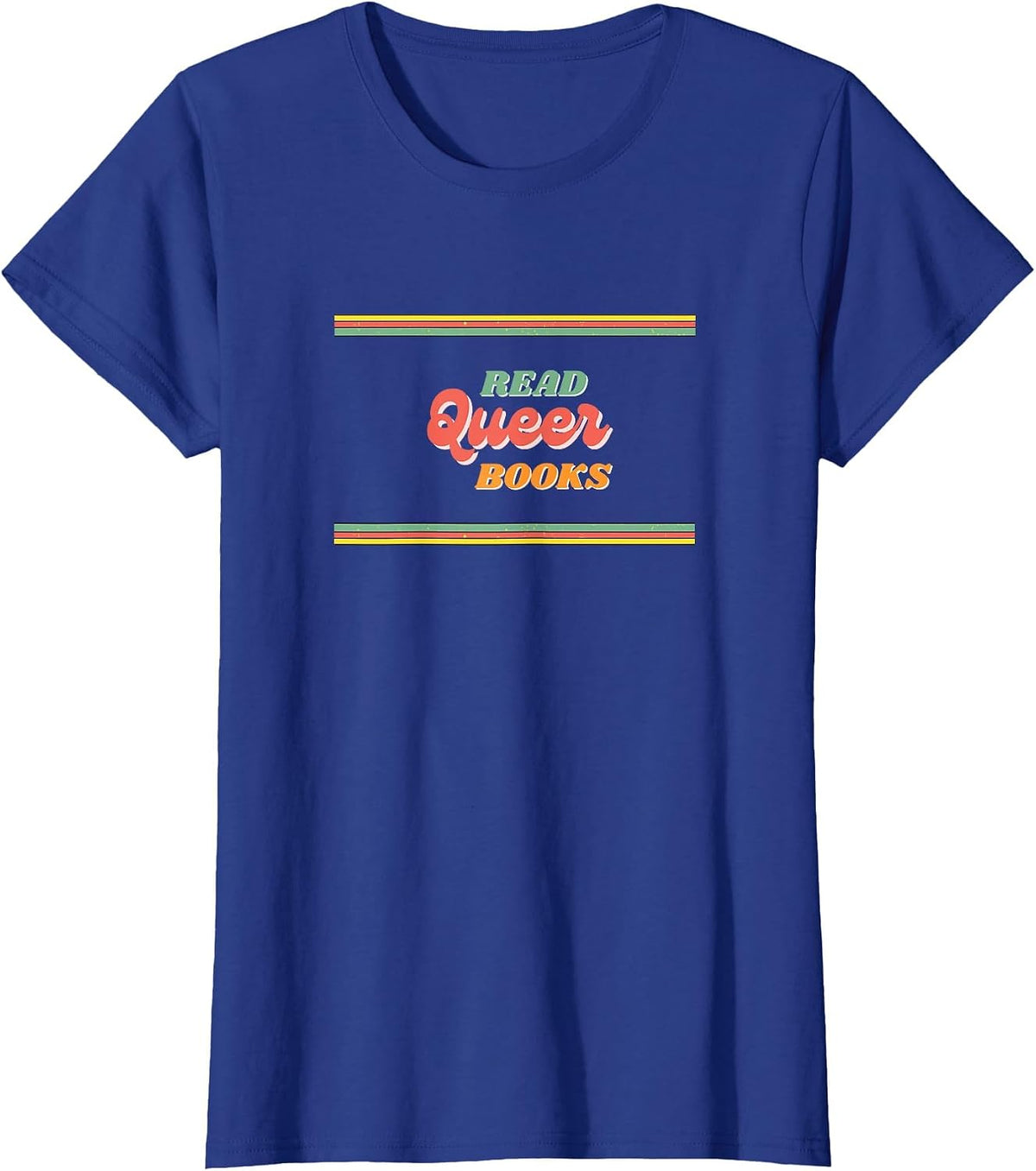 Read Queer Books Retro T-Shirt - Royal Blue