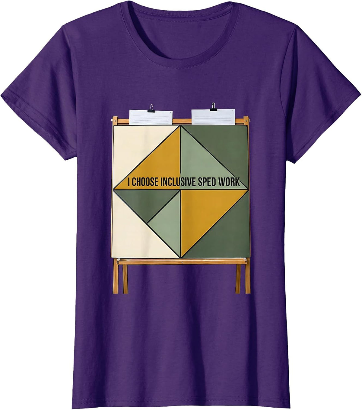 I Choose Inclusive SPED Work Inspirational Teacher Autism T-Shirt - Purple