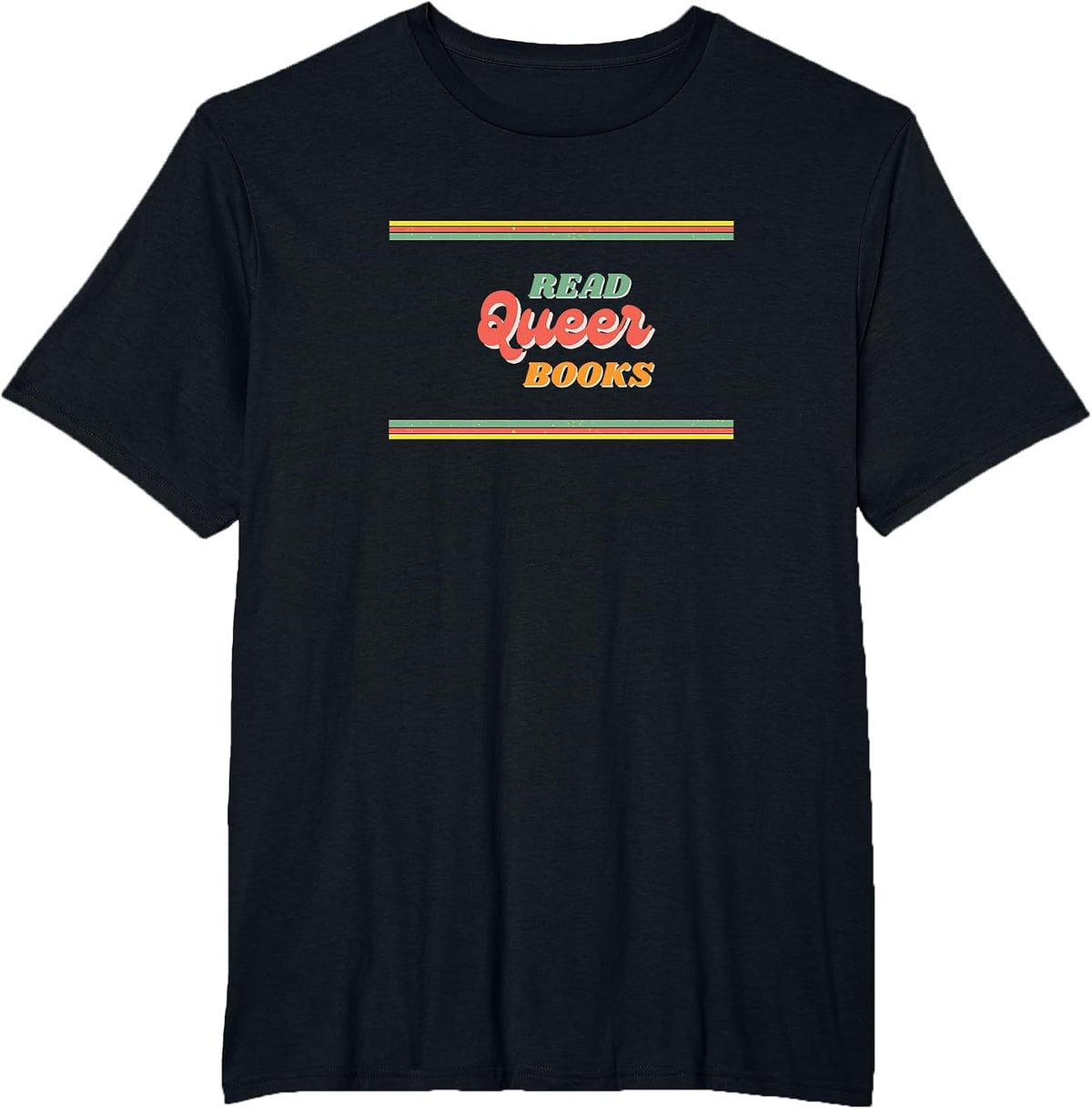 Read Queer Books Retro T-Shirt - Black