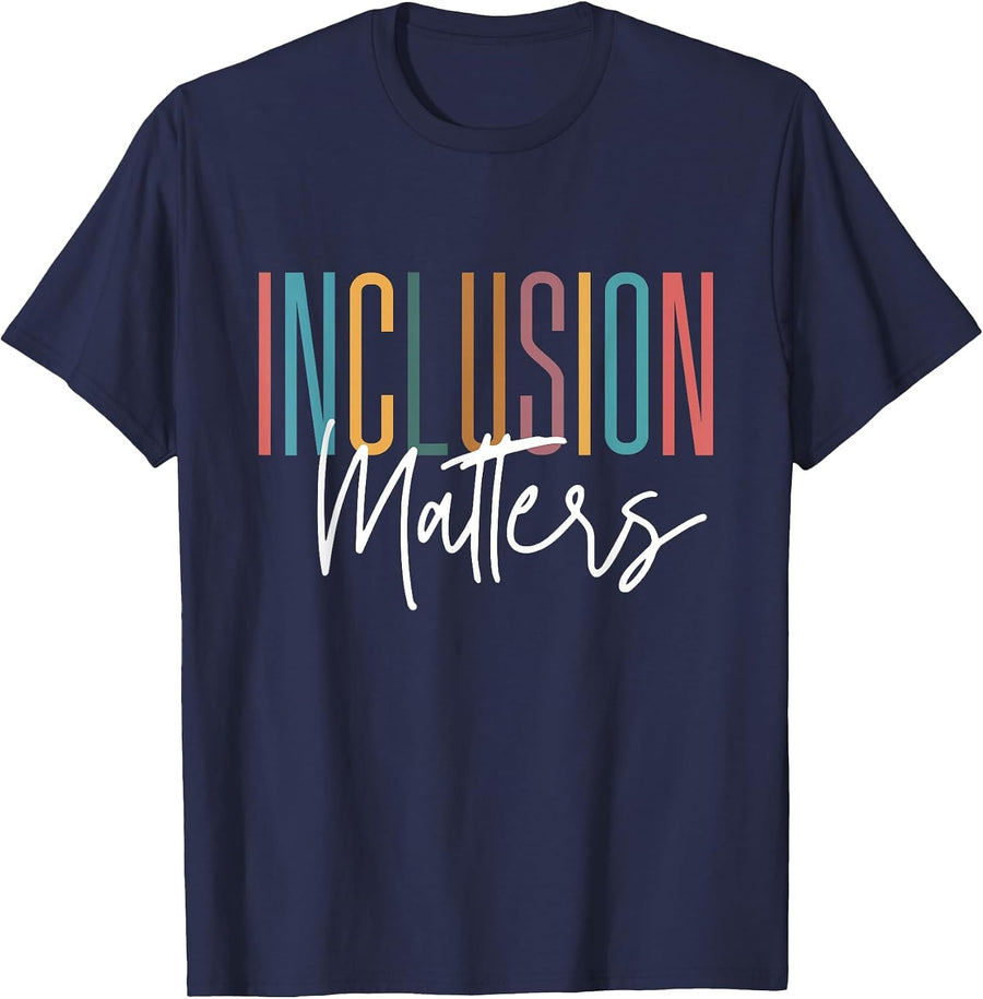 Autism Awareness Acceptance Inclusion Affairs Women Children T-Shirt - Navy Blue