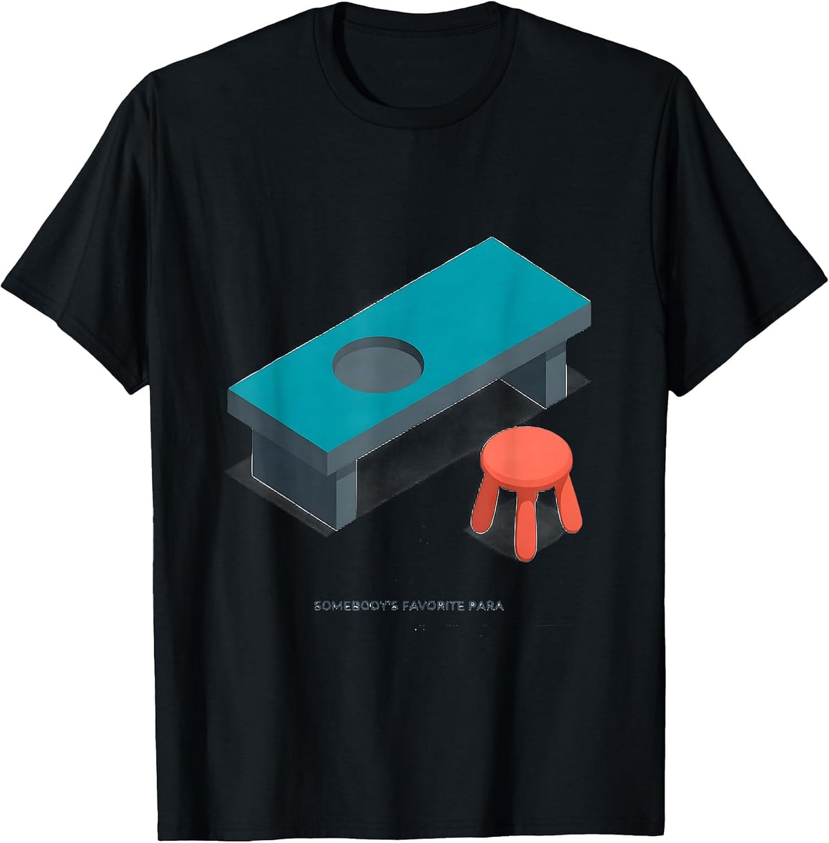 Men's Somebody's Favorite Para Funny Paraprofessional School Aide T-Shirt - Black
